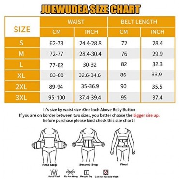 JUEWUDEA Women Waist Trainer Belt Corset Trimmer Belly Band Sweat Sports Girdle Waist Cincher Body Slimming Belt