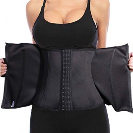 Waist Trainer Corset for Weight Loss Tummy Control Sport Workout Body Shaper with Zip&Hook