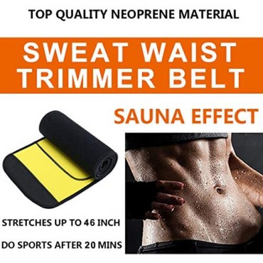 Waist Trimmer Belt Weight Loss Sweat Stomach Belly Wraps Tummy Shaper Women Ab Sauna Exercise Belt