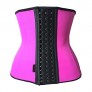 Womens Latex Sport Girdle Waist Trainer Corset Body Cincher Shapewear  Pink  3XL