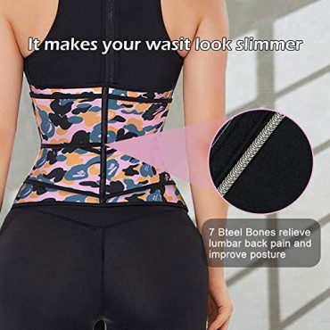 Wonder-beauty Waist Trainer for Women Hourglass Body Shaper with Adjustable Straps