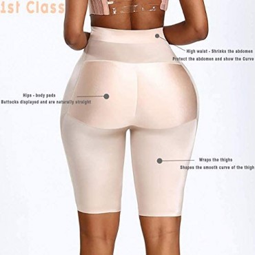 Body Shapewear With Butt Pads Seamless Compression Workout Leggings for Women Waist Shaper and Butt Lift Tummy Control