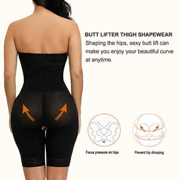 CINDYLOVER Body Shaper for Women Tummy Control High Waisted Butt Lifter Shapewear