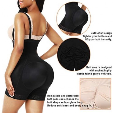 CINDYLOVER Butt Hip Pads Enhancer Butt Lifter Body Shaper for Women Tummy Control Shapewear