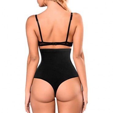 Eleady Thong Shapewear for Women Tummy Control Panties Slimmer Body Shaper Butt Lifter