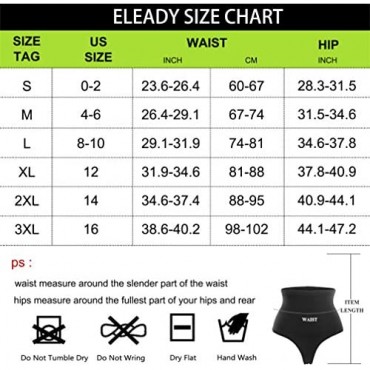 Eleady Thong Shapewear for Women Tummy Control Panties Slimmer Body Shaper Butt Lifter