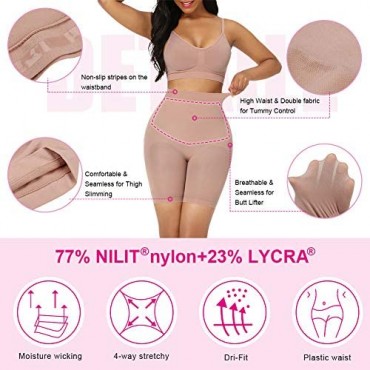 FeelinGirl Shapewear for Women Tummy Control Body Shaper Butt Lifter Plus Size Control Panty Seamless