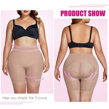FeelinGirl Shapewear for Women Tummy Control Body Shaper Butt Lifter Plus Size Control Panty Seamless