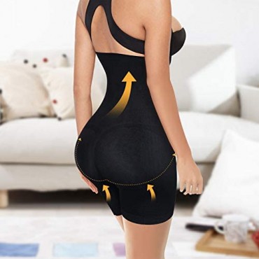 Irisnaya Shapewear for Women Tummy Control Butt Lifter High Waist Panty Compression Shorts Waist Trainer Body Shaper