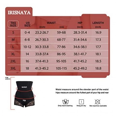 Irisnaya Waist Trainer for Women Butt Lifter Shapewear Tummy Control Panty High Waist Body Shaper Shorts Slimming Girdle
