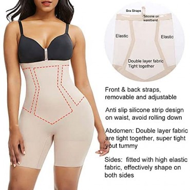 Lover-Beauty Shapewear for Women Tummy Control Seamless Body Shapewear High Compression Thigh