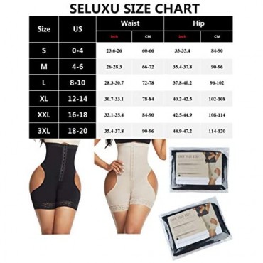 SELUXU Women Butt Lifter Shapewear High Waist Body Shaper Sexy Waist Trainer Control Panties