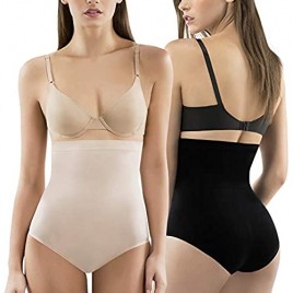 Slim Control Women's High Waist Slimming Shapewear Panties – Tummy Slimmer Body Shaper