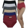ToBeInStyle Women's High Waisted Zippered Front Pocket Colored Girdle Panties Briefs