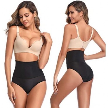 Tummy Control Thong Shapewear for Women High Waisted Cincher Thong Underwear Belly Slimmer Thongs