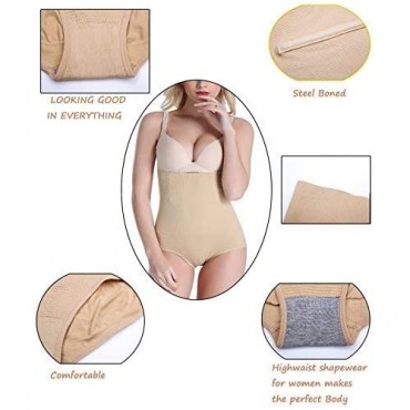 Women Waist Trainer Tummy Control Panties Body Shaper High Waisted Shapewear Briefs Butt Lifter Slimming Corset Seamless