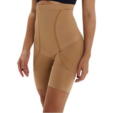 Belugue Women Hi-Waist Shapewear Tummy Control Mid Thigh Short Panty Body Shaper