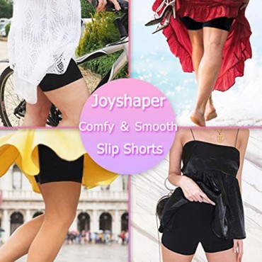 Joyshaper Slip Shorts for Under Dresses Womens Anti-Chafing Boyshort Underwear Safety Shorts (Beige#1 M)