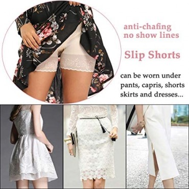 Lace Shapewear Shorts for Women Tummy Control High Waist Shorts for Under Dresses