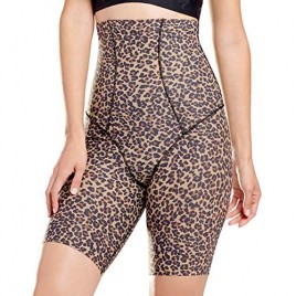 Marena Shape Curvy Leopard Print Firm High-Waist Pull On Tummy Control Shapewear Thigh Slimmers - Stage 3