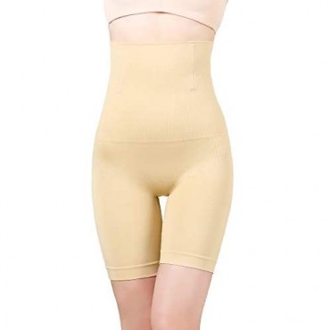 RRLOM Women Body Shapewear Tummy Control Shaper High Waist Thigh Slimmer Small to Plus-Size (Nude S)