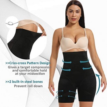 SHAPERIN High Waisted Shaper Panty for Women Tummy Control Panty Belly Slimming Body Shaperwear Underwear Brief