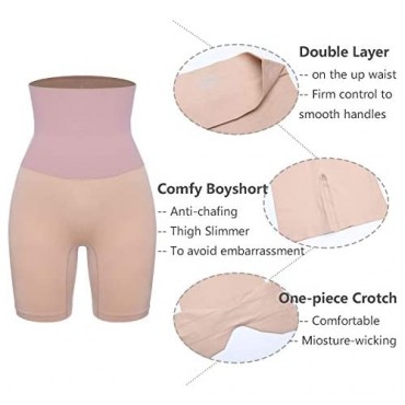 Shapewear Shorts for Women Thigh Slimmer Body Shaper Slip Shorts Under Dress Tummy Control Panties