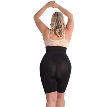 SlimMe High-Waisted Seamless Tummy Targeting Firming Compression Thigh Shaper for Women