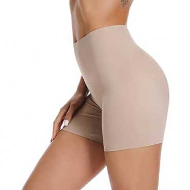 Slip Shorts for Under Dresses-Seamless Boyshorts Panties for Women