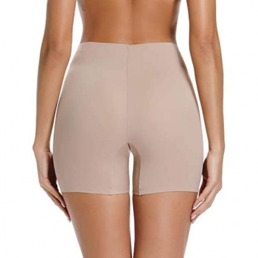 Slip Shorts for Under Dresses-Seamless Boyshorts Panties for Women
