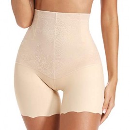 Women Silky Slip Shorts Tummy Control Butt Lifter Shapewear High Waist Lace Safety Under Shorts for Skirts