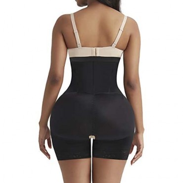 YOUCOO Women Shapewaer Bodysuit Butt Lifter Panty Plus Size Body Shaper Zipper Crotch Shapewear for Women