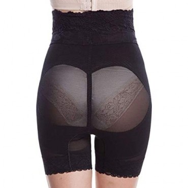YOUZIM Firm Shapewear Shorts for Women Thighs Tummy Waist Control Lace Mesh Body Shaper