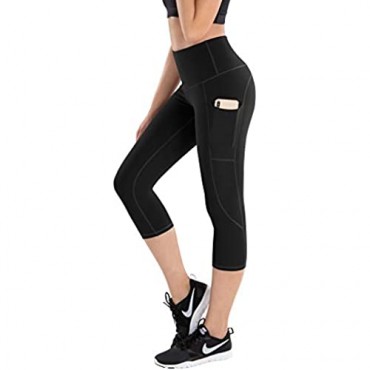 ESPIDOO Women's High Waisted Yoga Pants Workout Pants for Women 4 Way Stretch Leggings with Pockets 2 or 3 Pack