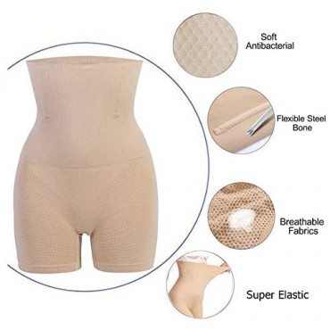 HAPPYEE Womens Shapewear Tummy Control Girdle Shorts High-Waist Cincher Panty Butt Lifter Body Shaper Bodysuit