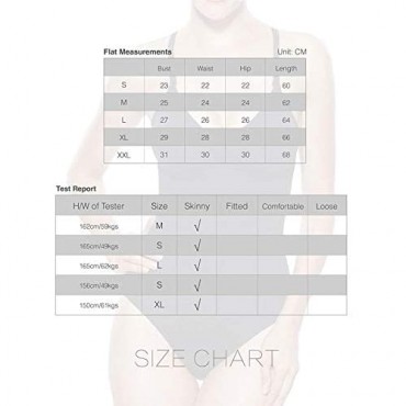 KHAYA Women's Firm Control Shapewear Top Slim Bodysuit Body Shaper