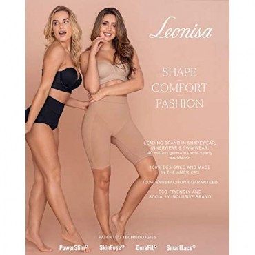 Leonisa Footless Thigh Leg Shapers for Women - Legs Compression Shapewear