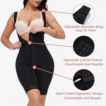 SPARSHINE Shapewear for Women Tummy Control Fajas Colombianas Body Shaper Open Bust Bodysuit for Women Waist Trainer