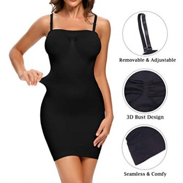 Strapless Shapewear Slip for Women Tummy Control Seamless Full Body Shaper Under Dress Slip