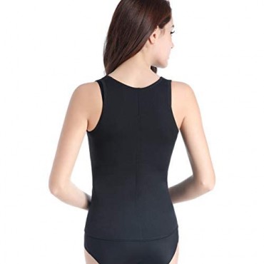 Bakerdani Womens Hot Sweat Tank Top Neoprene Body Shaper Sauna Vest for Workout