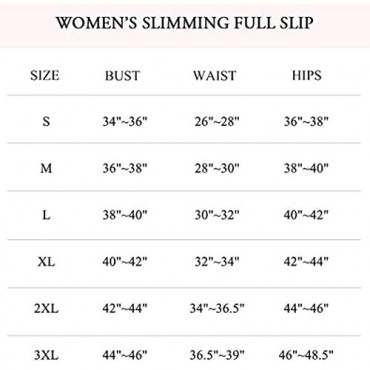 Full Slips for Women Under Dresses Tummy Control Shapewear Slip Slimming Body Shaper Slip