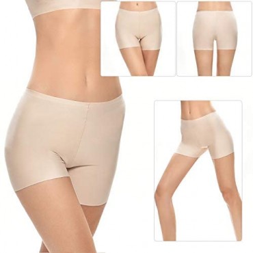 SlimFree Women's Comfortable Shapewear Seamless Smooth Slip Short Panty for Under Dresses