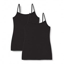 Brand - Iris & Lilly Women's Vest in Cami Shape Pack of 2