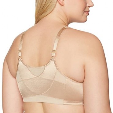Playtex Women's 18 Hour Front Close Wirefree Back Support Posture Full Coverage Bra USE525