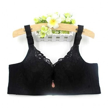 SEA BBOT Women Lace Push-up Bra Plus Size Floral Underwire Soft Cup Everyday Bra