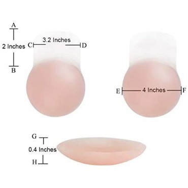 Women Breast Lift Petals Pasties Nipplecovers Strapless Backless Bra Adhesive Wedding Dress Bras Silicone Round