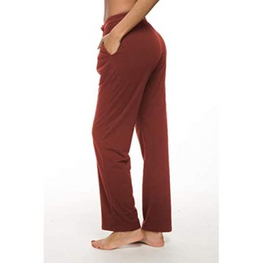 Artfish Women's Casual Stretch Pajama Lounge Yoga Pants Pj Sweatpants