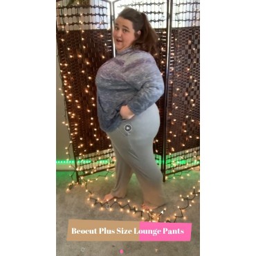 Beocut Womens Plus Size Pajama Pants with Pockets Sleepwear Sleep Lounge Bottoms Yoga Pants