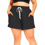 Beocut Womens Plus Size Pajama Shorts Drawstring Lounge Sleep Yoga Workout Shorts with Pockets
