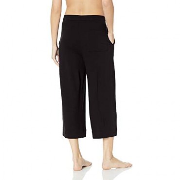 Brand - Mae Women's Loungewear Supersoft French Terry Cropped Pant